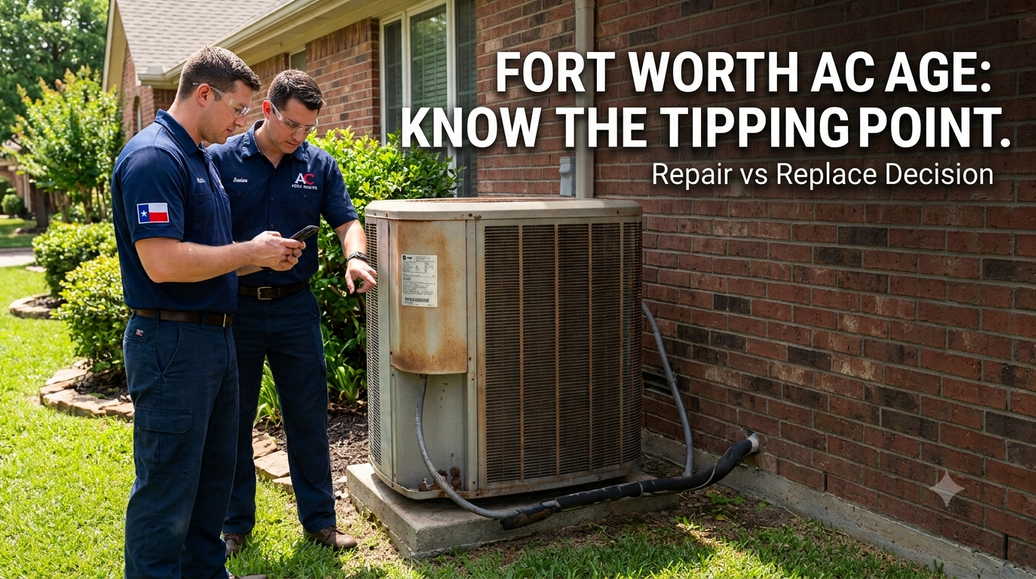 Your Fort Worth AC by Age: What to Expect at 10, 12, 15, and 18+ Years (And When to Stop Repairing)