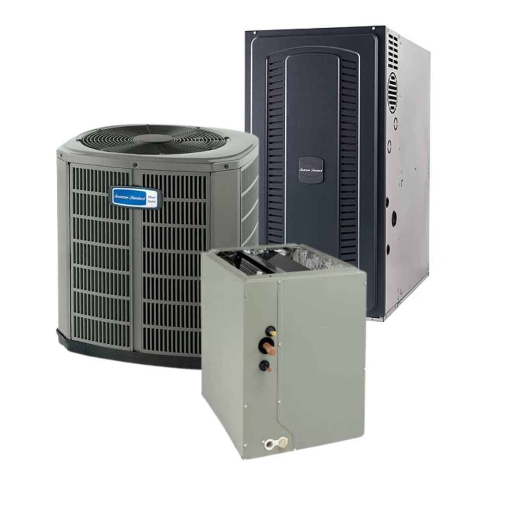 American Standard 5A7A6 - 4 Ton - 15.2 SEER2 AC with S8X1 - Single-Stage - 80% AFUE Furnace - Multi-Position Coil - Gas System - with install
