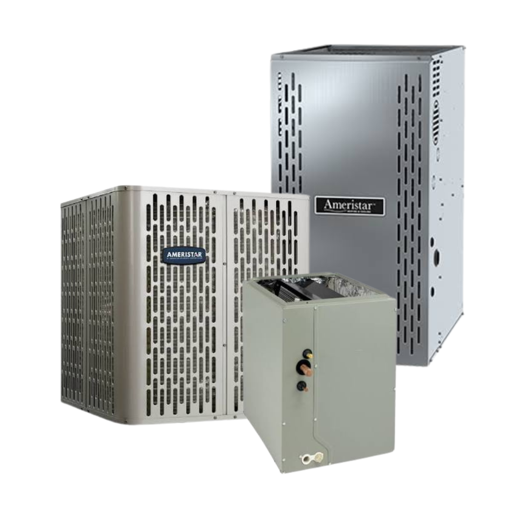 Ameristar A5AC4 - 5 Ton - 13.8 SEER2 AC with A951X - Two-Stage - 95% AFUE Furnace - Multi-Position Coil - Gas System - with install