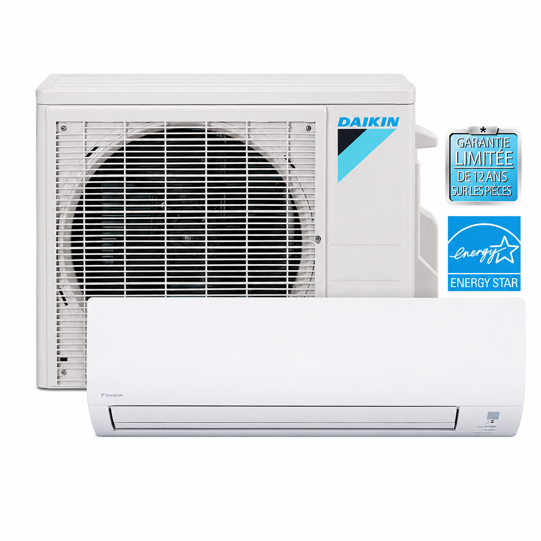 Daikin AURORA - 12K BTU - Single-Zone Wall Mount Heat Pump Cold-Climate - 20.0 SEER2 with Install