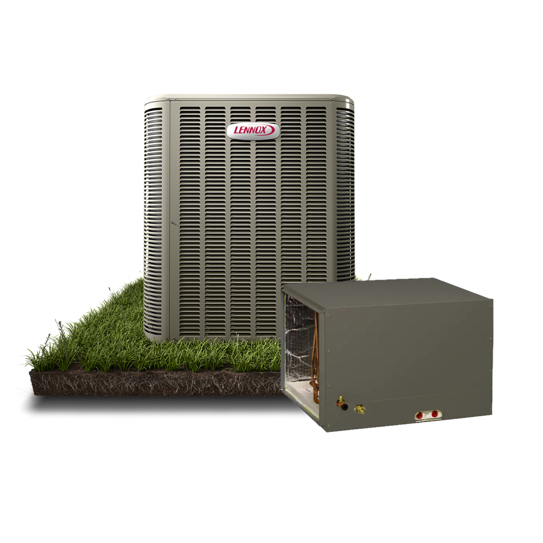 Lennox - 1.5-Ton - 14.3 SEER2 - Single-Stage - Condenser and '24A' Upflow Coil Bundle - with install - Fort Worth TX Regional Availability