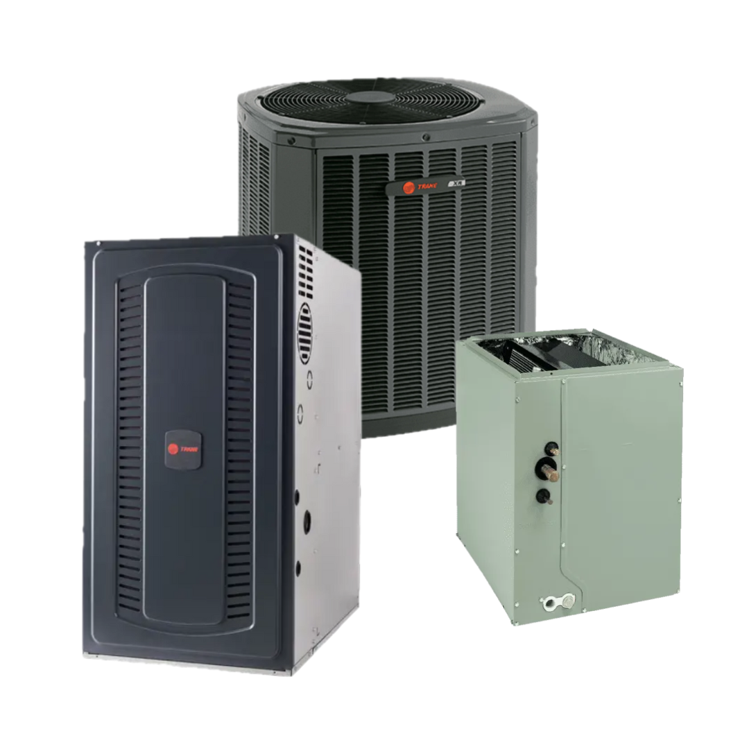 Trane - 14.3 SEER2 - 2.5-Ton - Single-Stage Gas System with Variable Speed 96% Furnace - with install - Fort Worth TX Availability